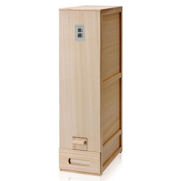 30kgタイプ】桐職人 竹本力雄作 総桐米びつ 防湿 防虫 ライス