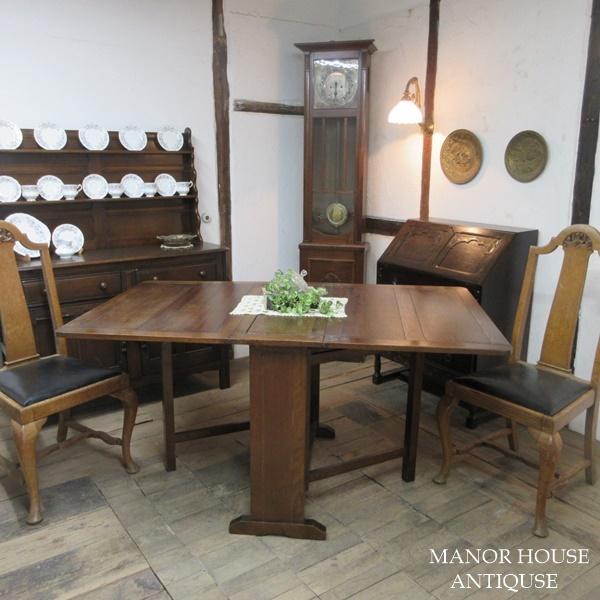 イギリス アンティーク 家具 ダイニングテーブル バタフライ ゲート