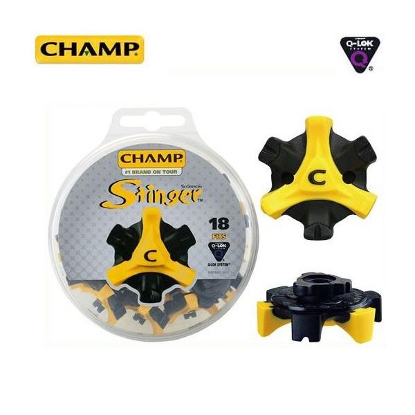 ゴルフシューズ スパイク鋲 CHAMP スティンガー3 Q-LOK 16個入り S-88