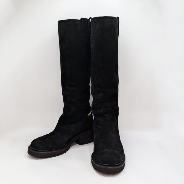 CHANEL（シャネル） スエード ロング ブーツ G36748 38C 日本サイズ