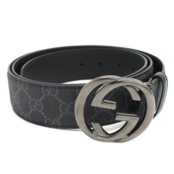 GG 新品同様 グッチ インターロッキングG バックル付き ベルト 774153
