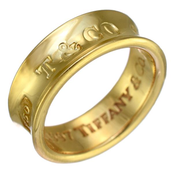 Tiffany 1837 新品同様 ティファニー リング 指輪 K18イエローゴールド