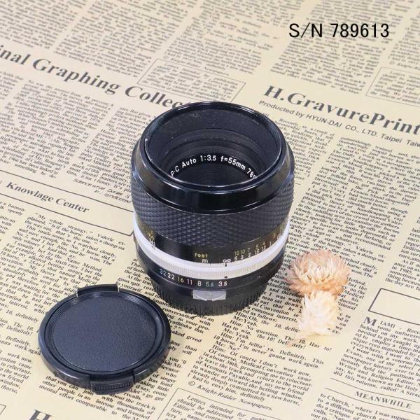 保証付 】【中古】 オールドレンズ Nikon Micro-NIKKOR-P Auto 55mm F3