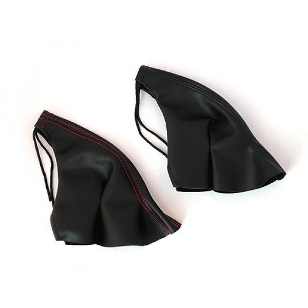 ローバーミニ/クラシックミニ レザー サイドブレーキカバー ブラック