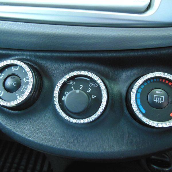 TOYOTA Vitz ヴィッツ マニュアルエアコンダイヤルリング（クリスタル