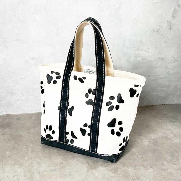 L.L.Bean（エルエルビーン） 90'S L.L.BEAN Dog Foot Print Tote Bag