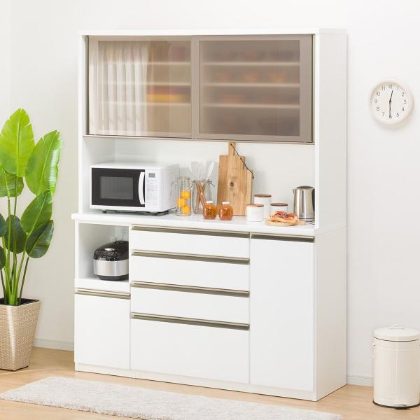 ニトリ（NITORI） 幅157cm キッチンボード(ラピス 157 ホワイト