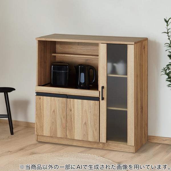 ニトリ（NITORI） レンジ台(フォルムS RE9090G LBR） ニトリ期間限定