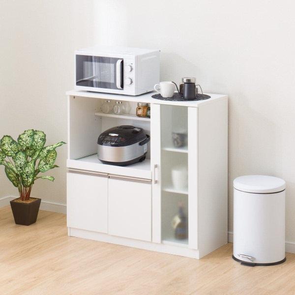 ニトリ レンジ台（フォルムN RE9060G WH） レンジ台 (フォルムN RE9060