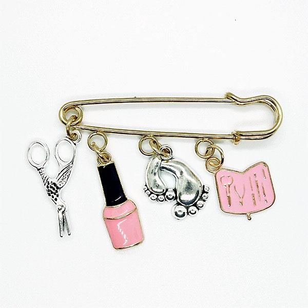 ピンズ ピン バッジ ブローチ バッヂ 安全ピン ( ネイル マニキュア 爪