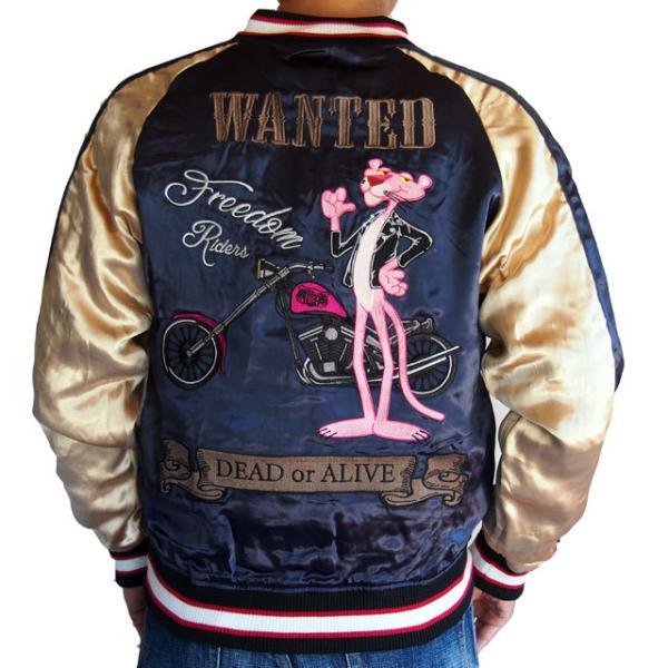 Flag staff（フラッグスタッフ） ピンクパンサー 刺繍スカジャン PINK