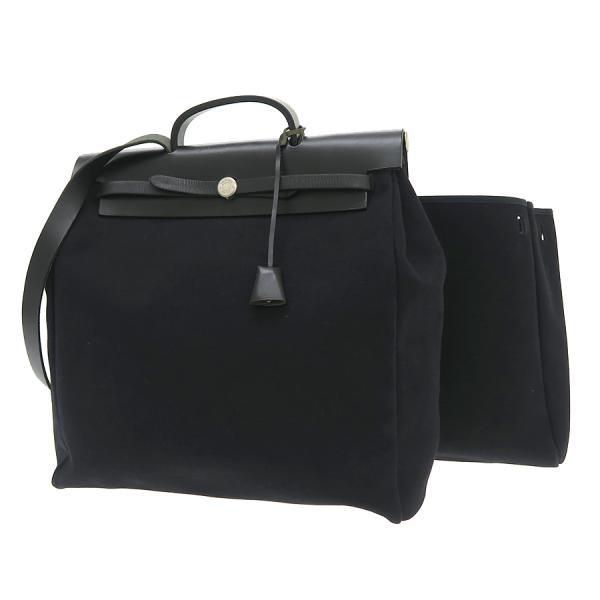 HERMES（エルメス） エールバッグMM 黒 トワルオフィシエ □C刻印