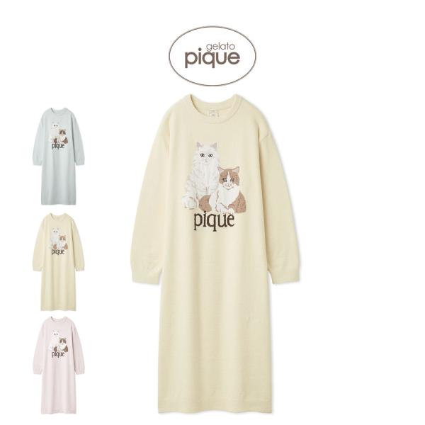gelato pique（ジェラートピケ） エアリーモコキャットジャガード