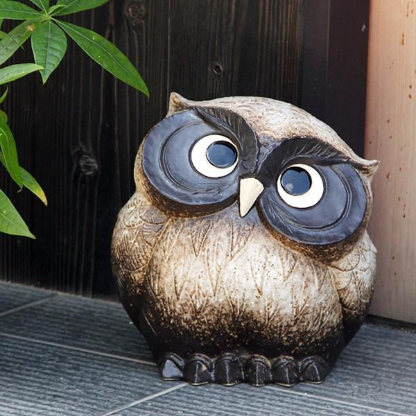 信楽焼 ふくろう 陶器 フクロウ 置物 かわいい おしゃれ ギフト 玄関