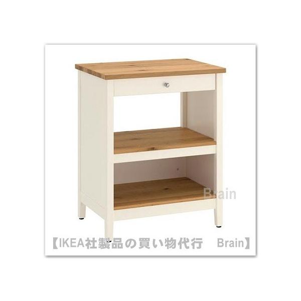 イケア（IKEA） TORNVIKEN アイランドキッチン72x52 cm オフホワイト