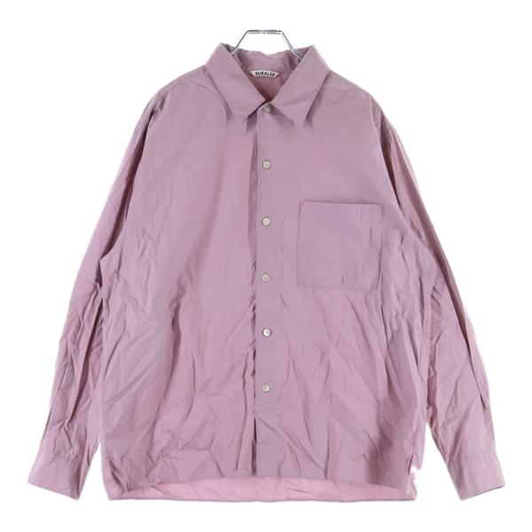 AURALEE（オーラリー） WASHED FINX TWILL BOX SHIRTS ウォッシュ加工