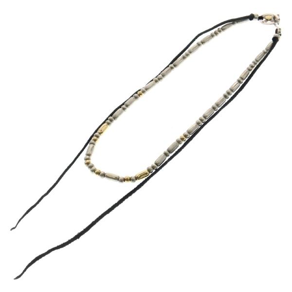 goro's（ゴローズ） パイプビーズ一連 L ネックレス 金ビーズ2発追加