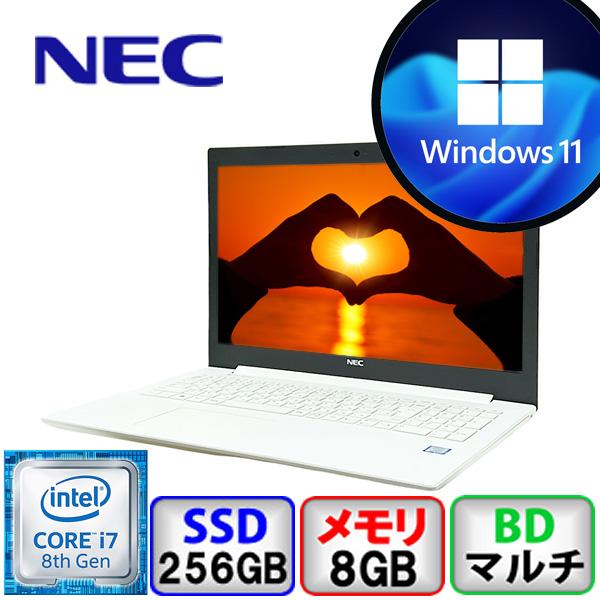 LaVie N NEC Lavie NS700/K PC-NS700KAW Core i7 8GB メモリ 256GB SSD