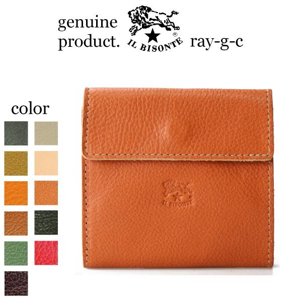 IL BISONTE（イルビゾンテ） 2つ折レザースクエアウォレット 二つ折り
