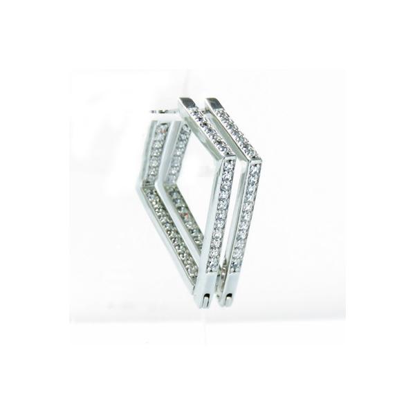 ダイヤモンド ピアス プラチナ900 0.5ct フープ 中折れ Pt900 フープ