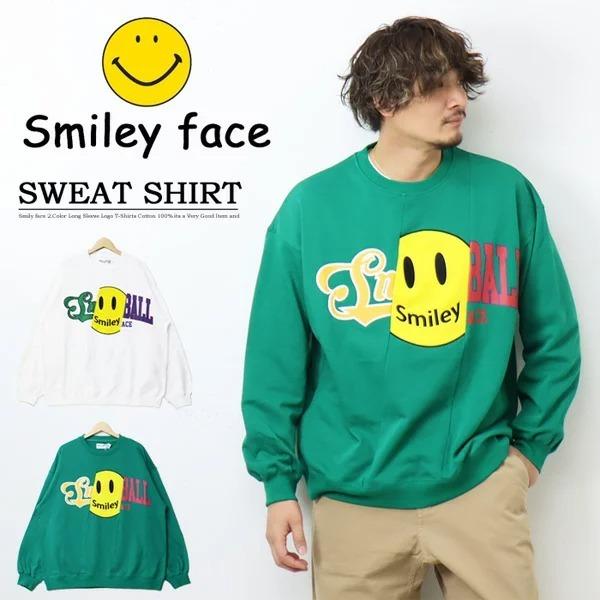 SMILEY FACE（スマイリーフェイス） リメイクトレーナー ビッグ