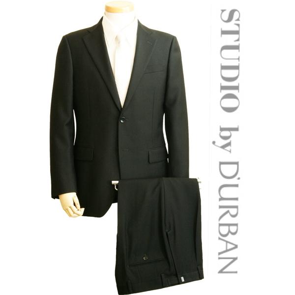 STUDIO by DURBAN 超黒 フォーマルスーツ ダーバン メンズ ウール100