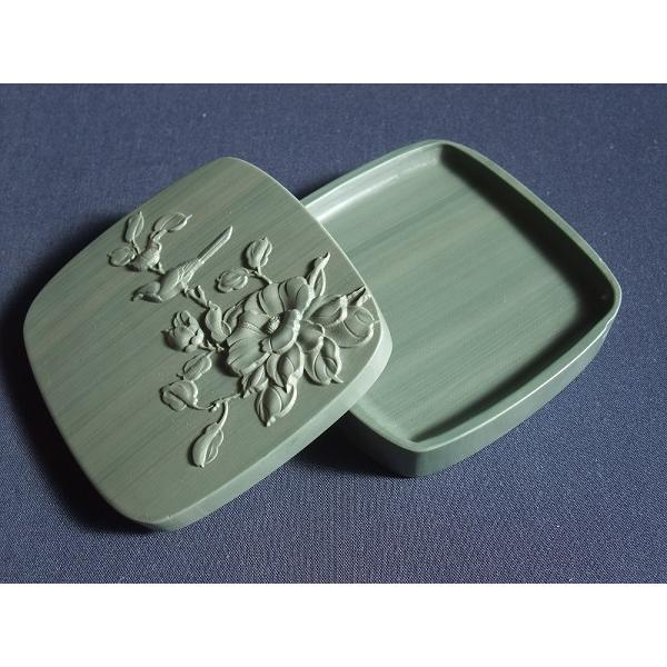 硯 松花江緑石硯 4吋 すずり 墨池 唐硯 : 書道用品 緑風店 - 通販