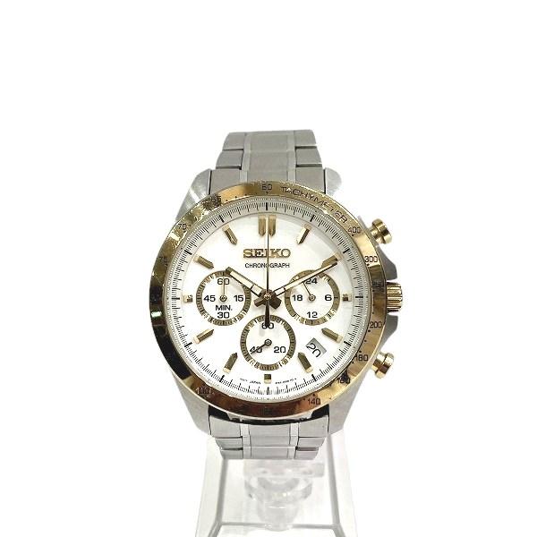 セイコー クロノグラフ 8T63-00D0 クォーツ 時計 腕時計 メンズ 中古