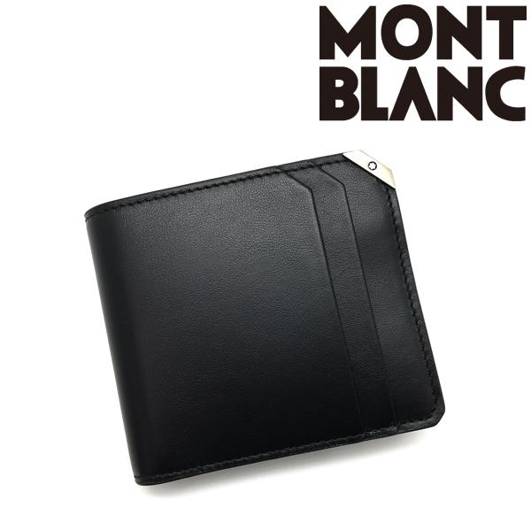 Mont Blanc モンブラン 二つ折り財布 ブランド レザー ブラック 124094
