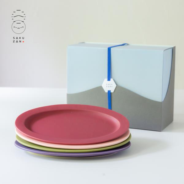 美濃焼 作山窯 SAKUZAN Sara Gift オーバル プレートM4枚 セット