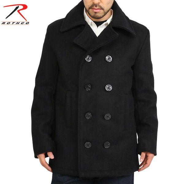 ROTHCO（ロスコ） U.S.NAVY ピーコート ブラック Pコート メンズ