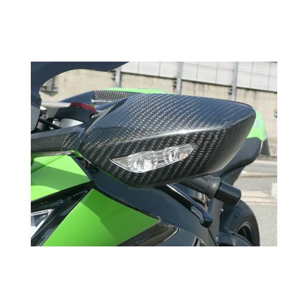A-TECH（エーテック） 純正用ミラーカバー 素材：平織カーボン(C) ZX