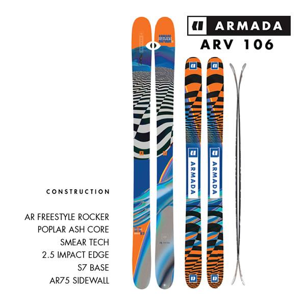 ARMADA（アルマダ） スキー板 エーアールブイ 106 ARMADA ARV 106 単品