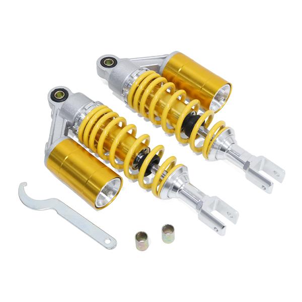 ю 【汎用】 リア サスペンション [ 280mm ] タンク付 コの字型 黄/金 2