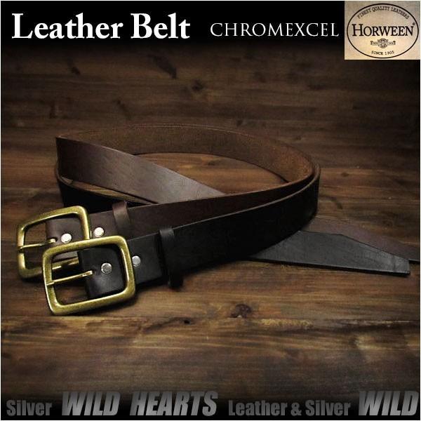 ホーウィン社製クロムエクセルレザー 完全オーダーメイドベルト