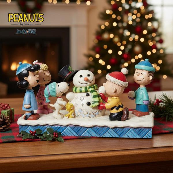 SNOOPY（スヌーピー） ピーナッツ ギャング 雪だるまつくろう 13cm