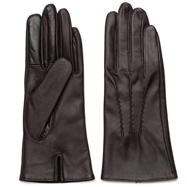 革手袋 本革 レディース レザー 手袋 日本製 ブランド ダークブラウン