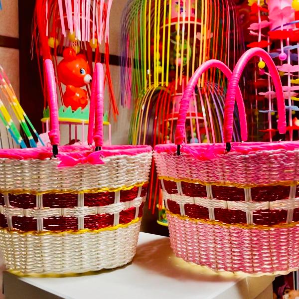 カゴバック レトロカゴ かごバッグ 篭 小物入れ 昭和レトロ