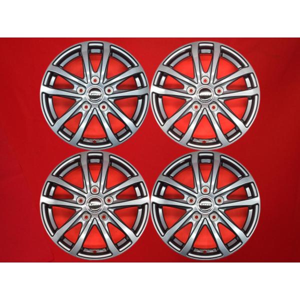 LEBEN レーベン LH 社外 中古ホイール 4本 6J 15インチ PCD114.3 5穴 +