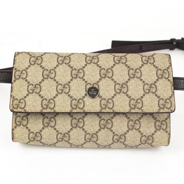 GUCCI（グッチ） 【美品】GUCCI 137376 GGスプリーム ウェストポーチ