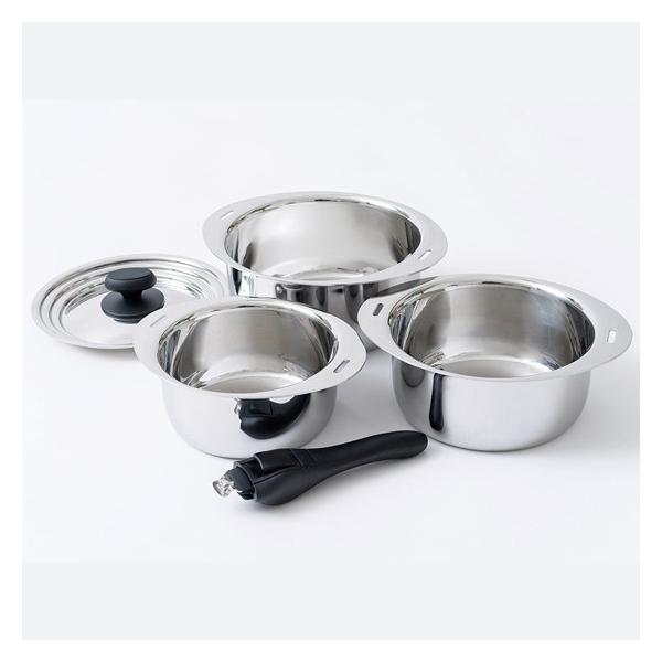 宮崎製作所 十得鍋 ソースポット 16・18・20cm 兼用蓋 片手ハンドル JN