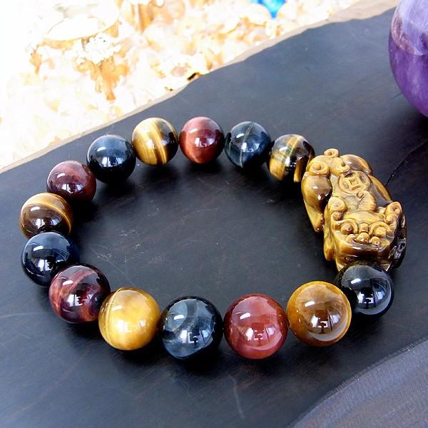 聖獣貔貅ヒキュウのリアルトレジャー ブレスレット withカラフル