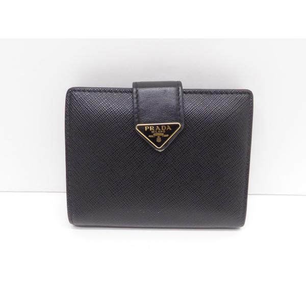PRADA（プラダ） サフィアーノ トライアングル 二つ折り財布 △WP1892