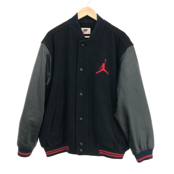 90's NIKE AIR バーシティジャケット クレイジーパターン レザー