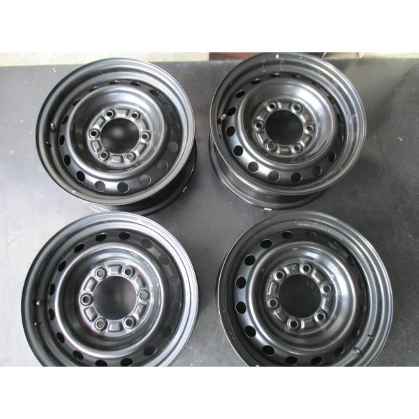 トヨタ ハイエース 純正スチールホイール 15インチ 4本 新車外し