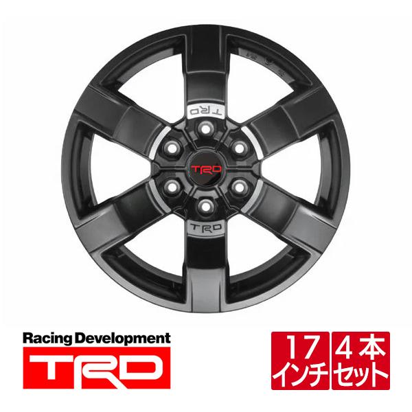 トヨタ純正 TRD 17インチ アルミホイール マットブラック 4本 17×8J 6