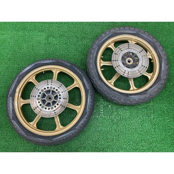 カワサキ（Kawasaki） Z400FX ホイール 前後 F-1057/R-1030 純正 中古