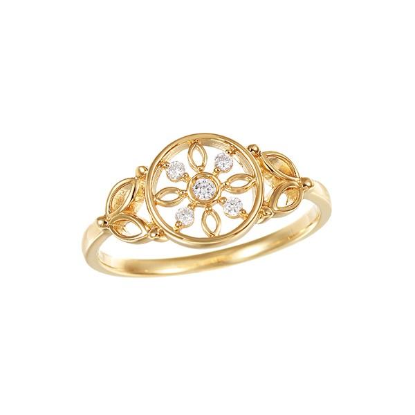 ジュエリーツツミ K10イエローゴールドダイヤモンドリング