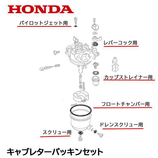ホンダ（HONDA） 純正 運搬車用 キャブレター パッキンセット 6点