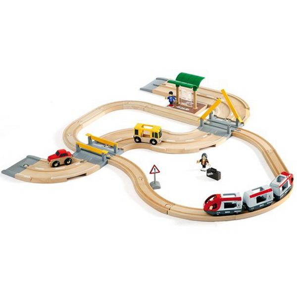 BRIO（ブリオ） レール＆ロード トラベルセット 木製レールセット 33
